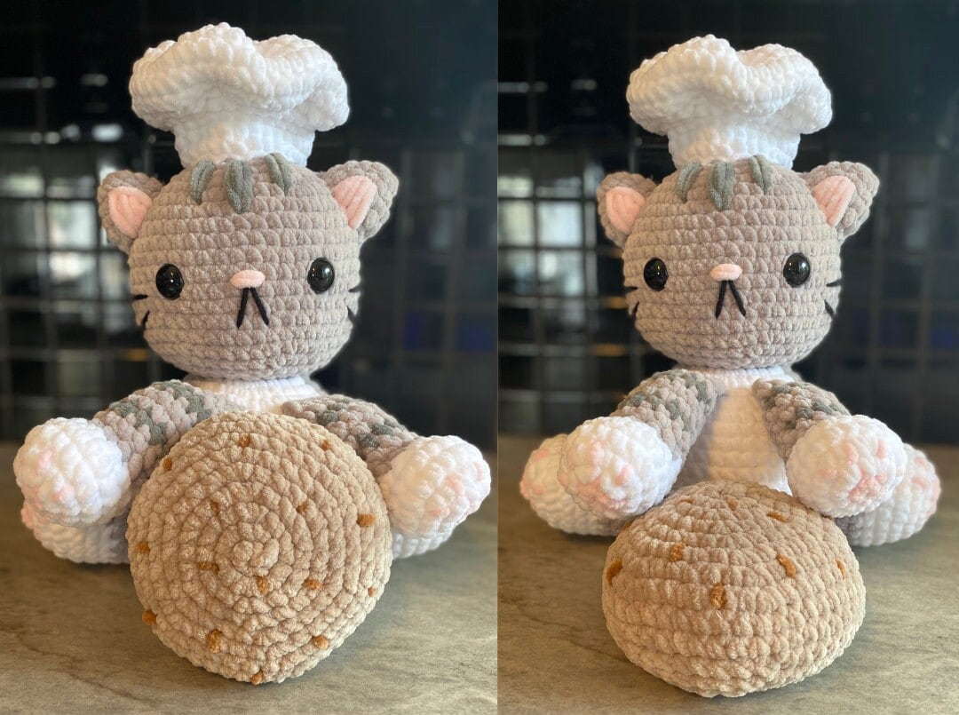 Chef Cat Crochet Pattern