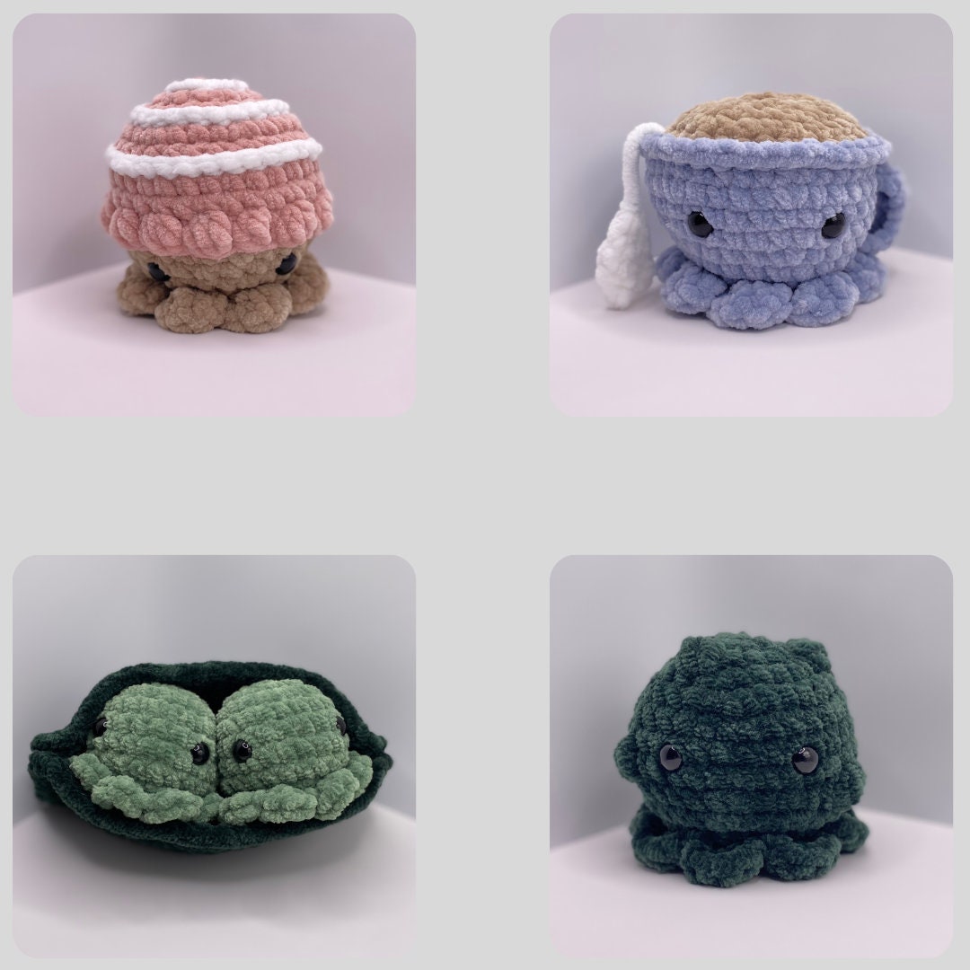 Food-Octopus Crochet Pattern Bundle