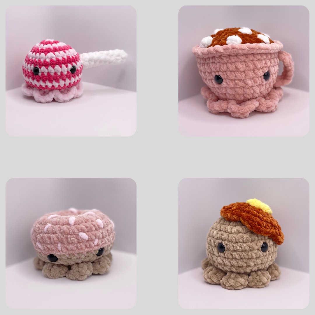 Food-Octopus Crochet Pattern Bundle