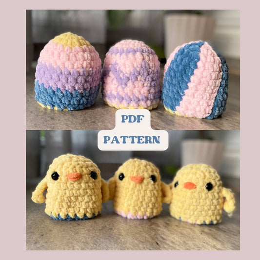 Reversible Easter Egg Chick Crochet Pattern