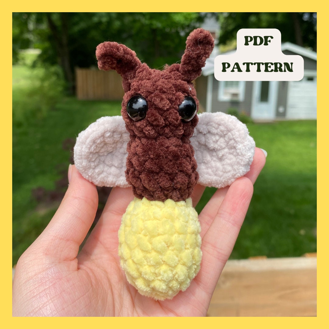 Low-Sew Mini Firefly Crochet Pattern