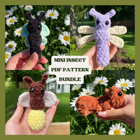 Mini Insect Crochet Pattern Bundle