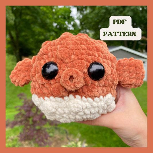 Low-Sew Pufferfish Crochet Pattern