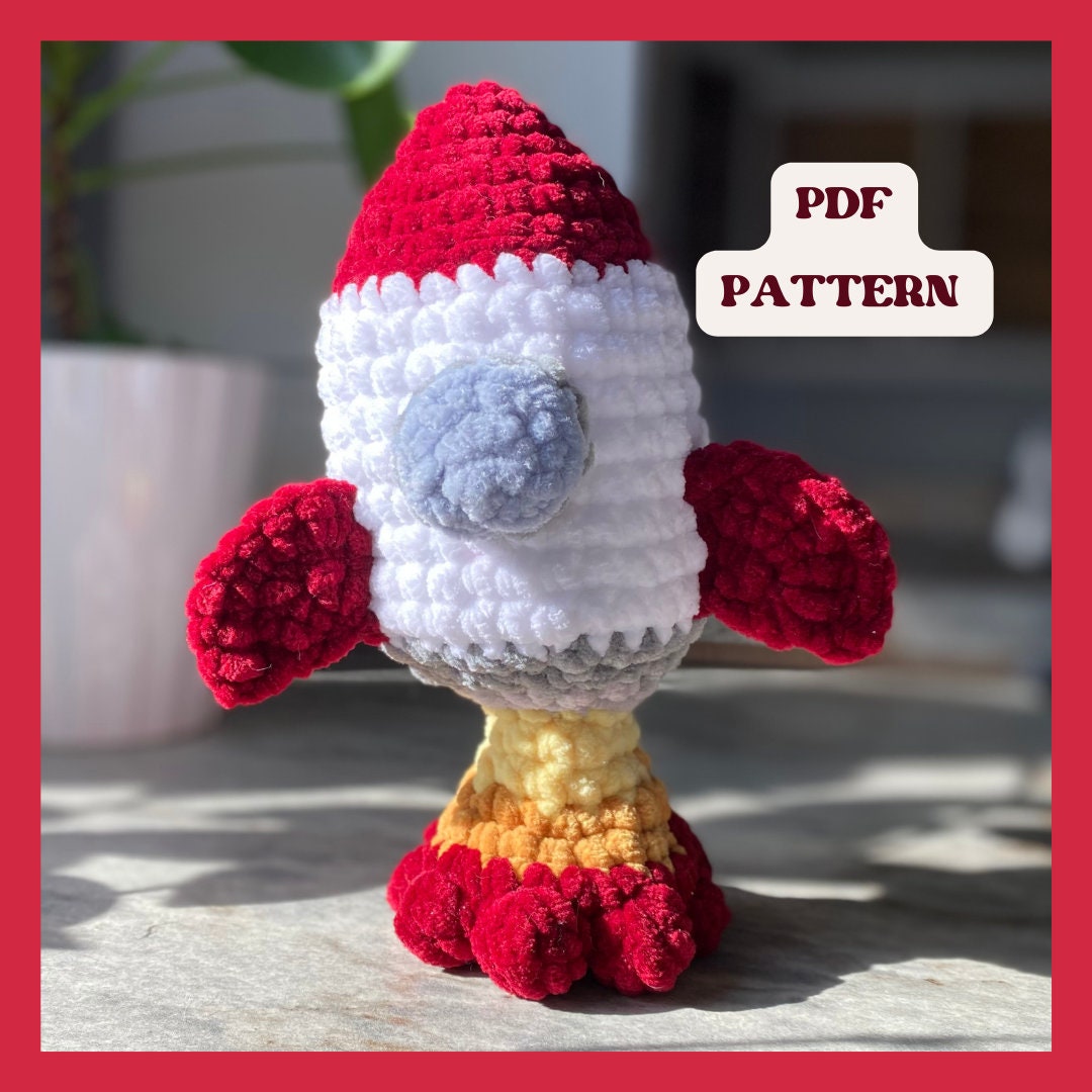 Poppable Rocket Crochet Pattern