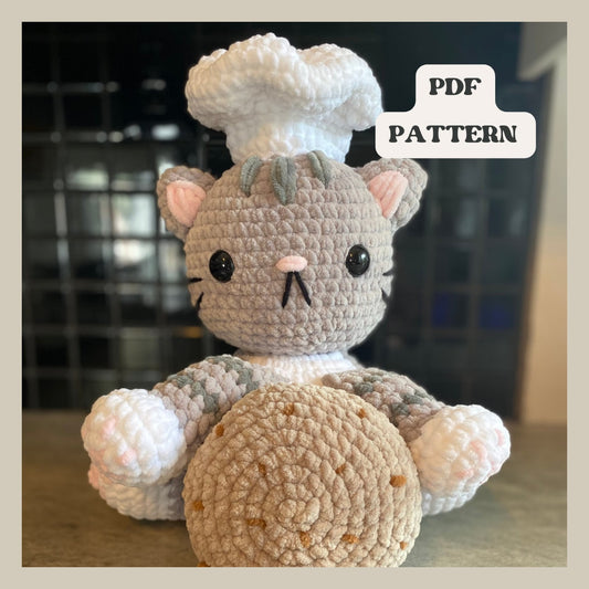 Chef Cat Crochet Pattern