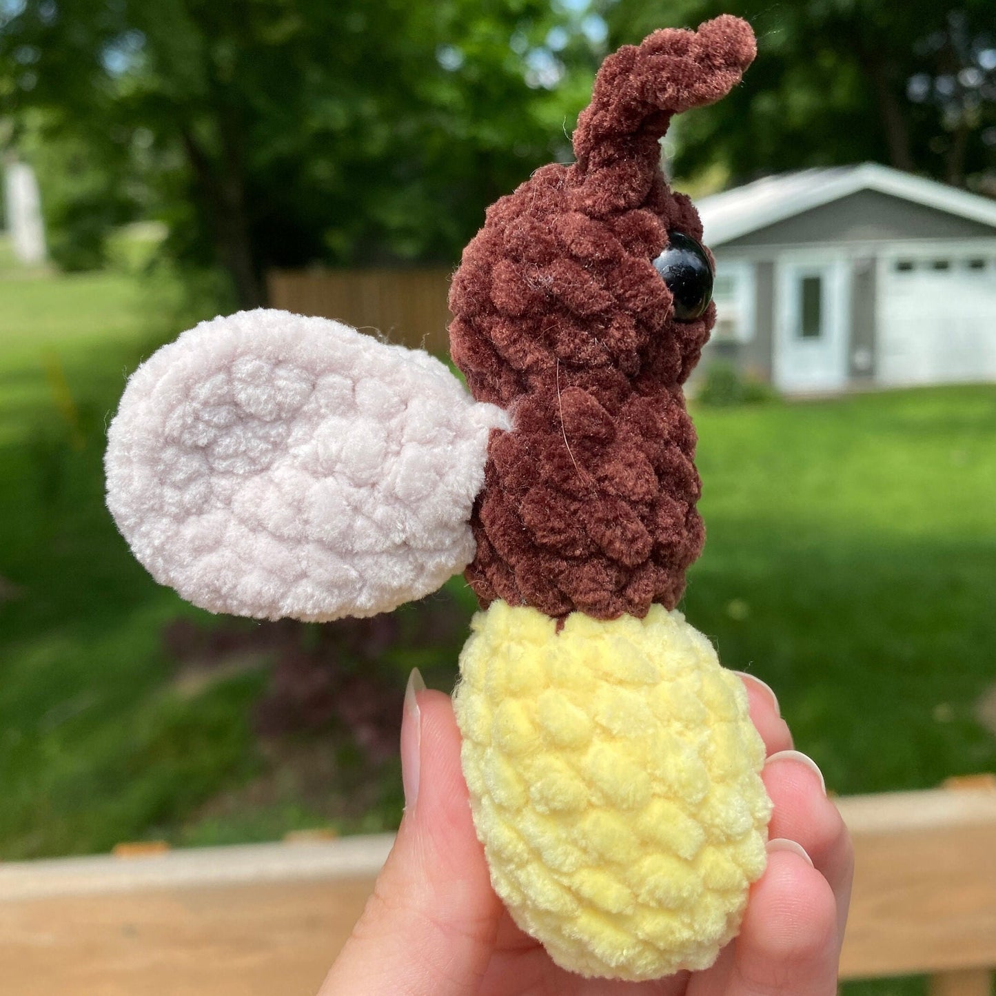 Low-Sew Mini Firefly Crochet Pattern